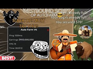 OP KEYLESS!! Westbound🤠 Latest Script Roblox Script🔥 Super Fast Autofarm Get 1M In Hr🤩 | Mobile & PC