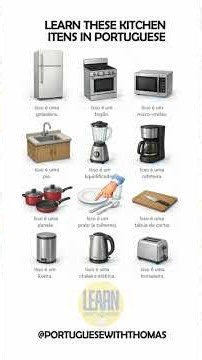 Learn These Portuguese Words 🇧🇷 - Kitchen