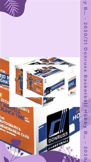 2020/21 Donruss Basketball Hobby Box