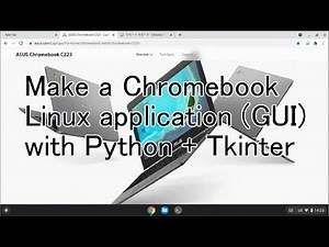 Make a Chromebook Linux application (GUI) with Python + Tkinter