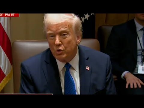 Trump goes FULL PANIC when confronted about group chat scandal