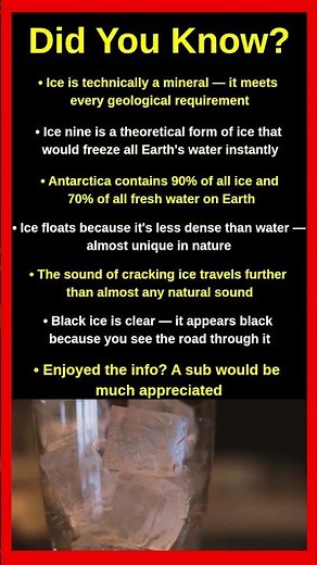 Ice Facts That Will Completely Surprise You 🧊❄️