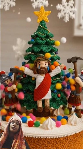 Christ Crucified On A Christmas Tree – The Passion Of Jesus Christ