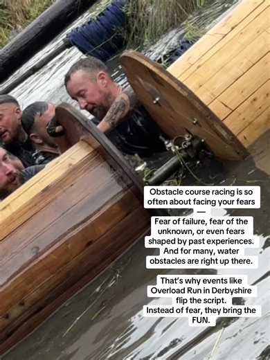 Obstacle course racing is so often about facing those fears — Fear of failure, fear of the unknown, or even fears shaped by past experiences. And for many, water obstacles are right up there. That’s why events like Overload Run in Derbyshire flip the script. Instead of fear, they bring the FUN. A big slide into a pool, followed by playful obstacles to climb over or crawl under — especially brilliant when you tackle them as a group. If you’re ready to turn fear into laughter, get signed up at ove