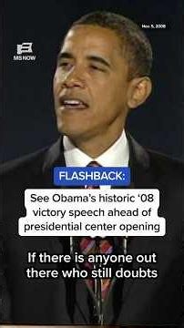 FLASHBACK: See Obama's historic '08 victory speech ahead of presidential center opening