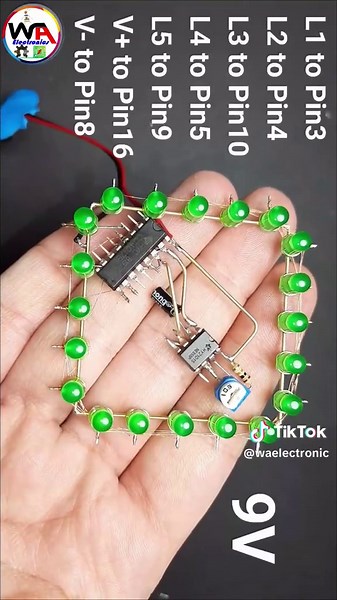 Amazing Rotating Led Chaser Circuit Using CD4017 & Ne555 timer Ic.. Diy Simple & Easy Electronics Projects... #ledchaser #ledchasers #ledproject #diyelectronic #diyelectronics #diyelectronica #electronic #electronics #electronicos #electronicproject #electronicprojects #electronicidea #electronicstudent #electronicstudents #electronicsolvers #electronicsengineering #electronicengineering #digitalelectronics #electrical #electrician #electricians #electricalwiring #arduino #arduinoproject #arduin