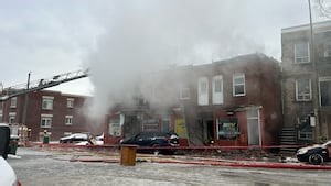 Firefighters battle five-alarm blaze in east-end Montreal