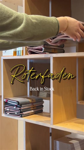 Roterfadens are back in stock ✨ A shop favourite for good reason, designed to keep notebooks, loose papers, receipts, cards, and daily notes all together in one compact, flexible system. Whether you’re journaling, planning, or carrying your work on the go, Roterfaden adapts to how you use it. Swap inserts, rearrange sections, and build a setup that is unique to you. 📕 Available in a range of interior/exterior material and colour combinations. Online and in-store now. Link in bio! 💌 #stationery