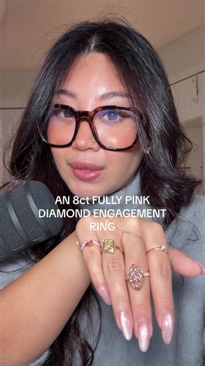 Stunning 8ct Pink Diamond Engagement Ring Design
