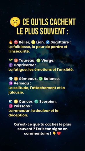 🤫 Ce que les signes CACHENT #zodiaque #astrologie #horoscope #signesduzodiaque