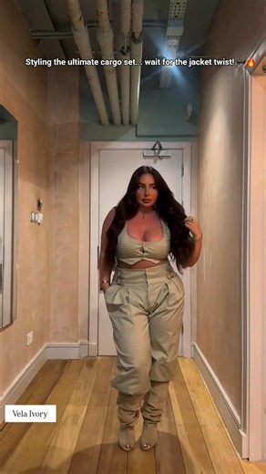 how to style a luxury cargo set 😍 pocket full of style! #shorts #outfitinspo #viral