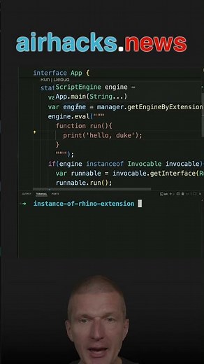 Extensibility With Pattern Matching For instanceof (and Rhino) #java #shorts #coding #airhacks
