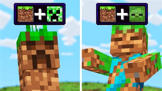 We made Minecraft mobs from dirt