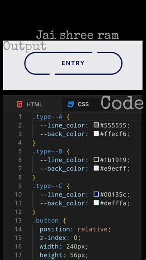 button animation in HTML and CSS 🧑🏻‍💻🔥