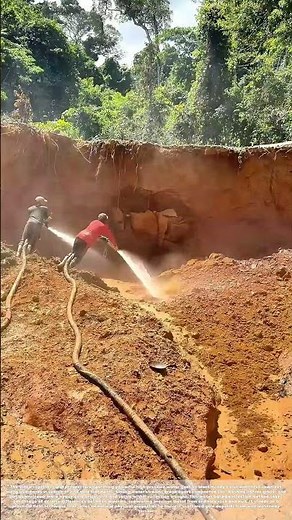 Washing Sediment Away: Extracting Natural Gold Particles with High-Pressure Water Jets