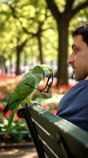 Parrot Steals Sunglasses#shortsfeed