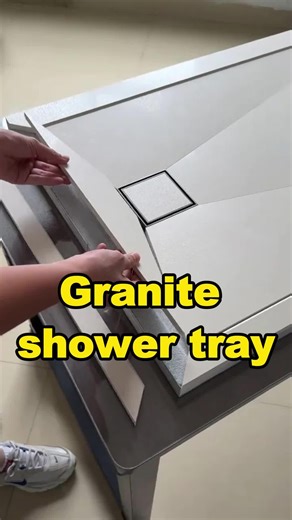 Granite shower tray #roca #pumaterial #poliuretano #wallpanel #buildingmaterials #aleadtrend #harmercoveringsquality #harmercoveringshighquality #highquality #residentialspaces #commercialspaces #outdoorspaces
