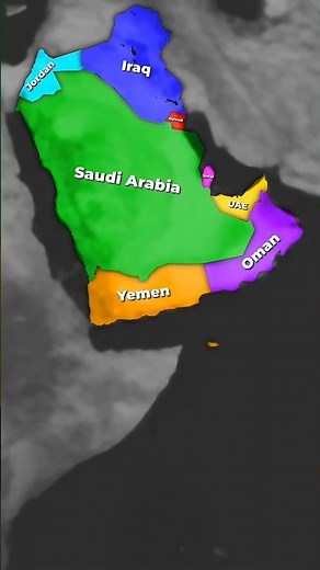 How many countries does Saudi Arabia have borders with? #geopolitics