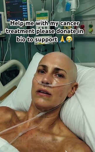 A warrior who has cancer treatment but still laughs in face #help #support #like