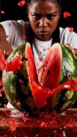 🍉 Explosive Watermelon ASMR 🍉 Juicy Cracks & Flying Shards #SereneWhispers #asmr #satisfying #relax