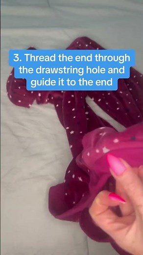 How to put a drawstring back into your waistband 👖