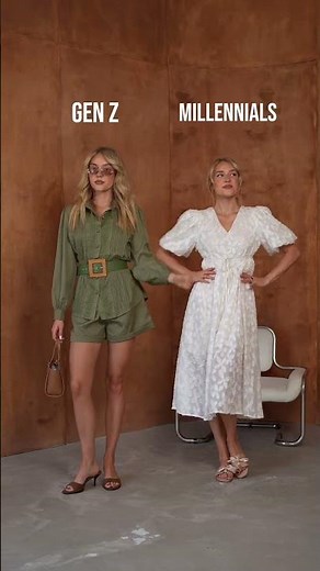Gen Z vs Millennials Outfit Ideas ✨ Matching Set or Dress? #summerdress #summeroutfitideas