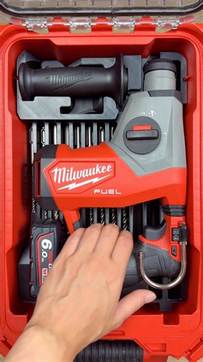 Your M12 SDS Deserves This Setup 🔥#milwaukeepackout #milwaukeetools #milwaukeepipeline #tools