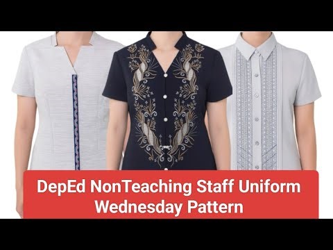 DepEd NonTeaching Staff Uniform | Wednesday Pattern