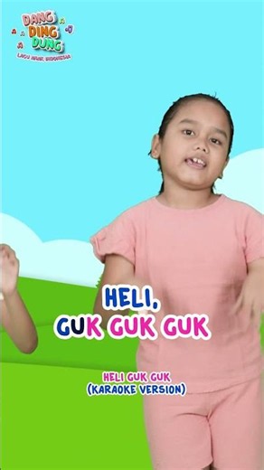 Heli Bow Wow 🐶 Indonesian Children's Song Karaoke | Let's Sing Along to Dang Ding Dung! #shorts #...