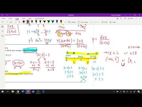 College Algebra practice problems #1-4