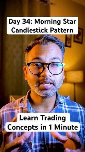 Day 34: Morning Star Candlestick Pattern | morning star pattern kya hota hai | candlestick charts