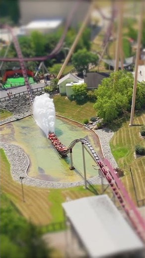 Diamondback Roller Coaster at King's Island | Bird's Eye View| Mason Ohio Theme Park #rollercoaster