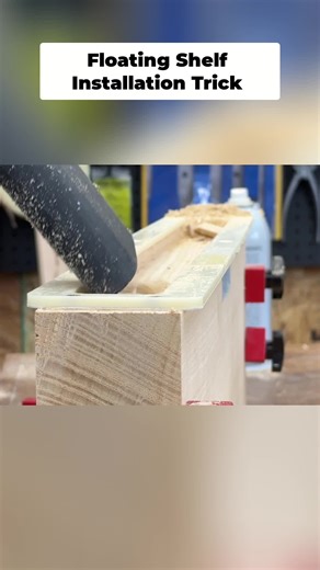 Make any shelf float! This hidden bracket trick is so clean—you'll never see ugly hardware again. #DIYProjects #HomeImprovement #LifeHacks #DecorTips