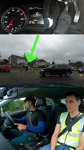 Temporary traffic lights makes it almost impossible. #mocktest #learningtodrive