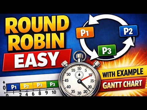 Round Robin Algorithm Made EASY 🔥 | Learn in 5 Minutes | BCA 
