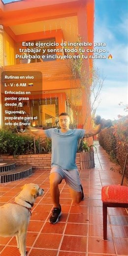 Trabaja pierna y torso con un solo ejercicio, pruébalo . #rutinafullbody #ejercicioencasa #gym