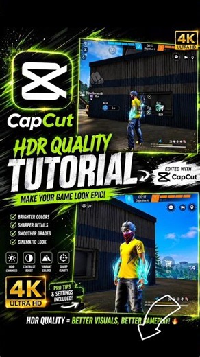 🔥CAPCUT HDR QUALITY TUTORIAL🔥