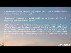 Criminal Injuries Compensational Tribunal - Cleary & Co. Solicitors