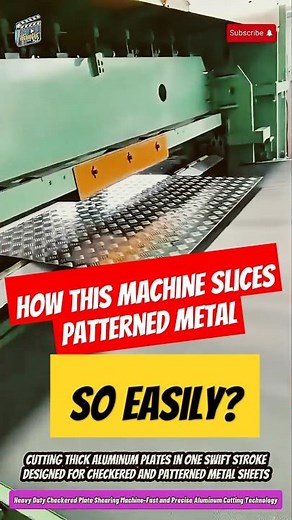 Heavy Duty Checkered Plate Shearing Machine – Fast and Precise Aluminum Cutting Technology
