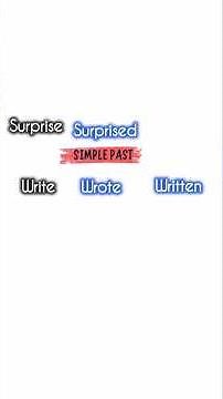 Regular Verbs in Past and Past Participle #English