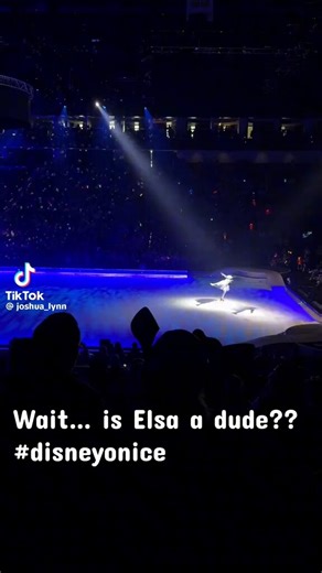 Some people are saying the skater playing Elsa is male. Ive tried looking online elsewhere and cant find any more information on this. Why would a man be playing Elsa on Disney on ice?