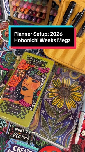 Planner Setup: 2026 Hobonichi Weeks Mega. How I’m using my Hobonichi weeks planner in 2026. Includes ideas for spreads you can use in the back of your planner. #planner #hobonichi #hobonichiweeks #hobonichiplanner #plannertok