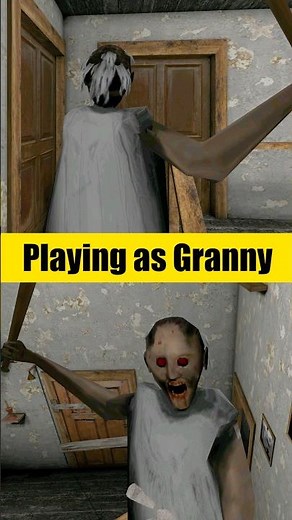 Play as Granny #granny #horrorgame #shorts #gaming | grandpa granny wala game definition hindi