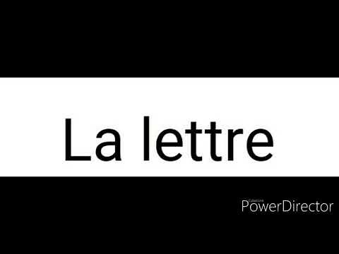 COMMENT ÉCRIRE UNE LETTRE