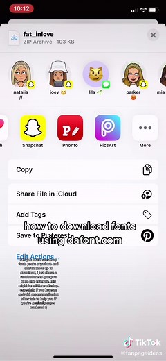 how to download fonts using dafont.com on safari or google !! #xyzbca #cxzlt #fanpages #ideas #fonts
