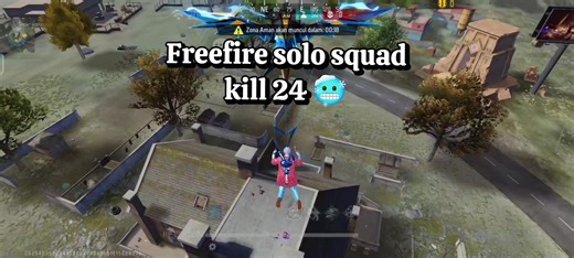 Freefire Epic Solo vs Squad 1 vs 4 with 24 Kills