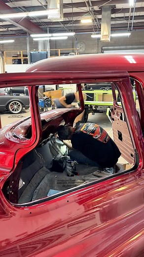 PremierStreetRod on Instagram: "Full electrical install going down on this custom ’55 cab. Power windows, door poppers, ECU, Holley Terminator, American Autowire harness, and Dakota Digital modules all being wired in. Body and bed go on the chassis today - stay tuned. Thanks to all of our preferred vendors: @american.autowire @borlaperformance @designenginc @gearstarpro @holleyperformance @hart_fab @introwheels @lokarinc @ls.fabrication @mickeythompsontires @optimabatteries @ppgindustries @preci