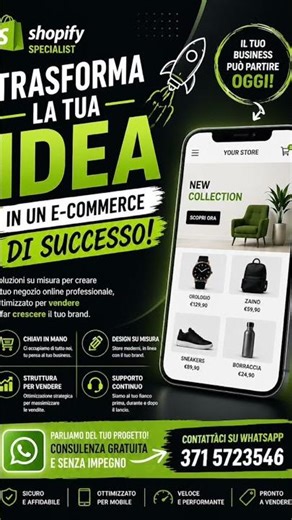 💭 Hai mai pensato di aprire un e- commerce ma hai sempre rimandato?