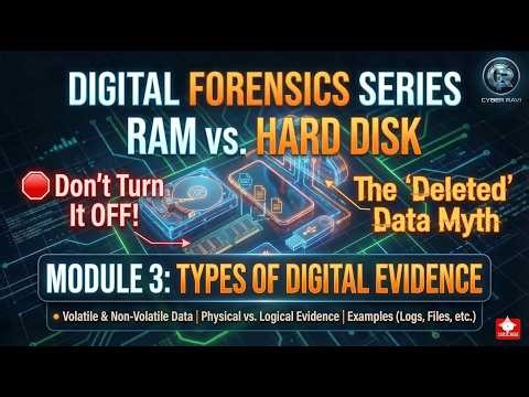 Digital Forensics Module 3: Volatile vs Non-Volatile Data (RAM & HDD)