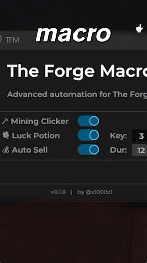 *BEST* The Forge MACRO (AUTO SELL, AUTO MINE, AUTO DRINK) | How to Use The Forge Macro #theforge